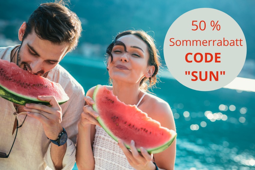 50 % SOMMERRABATT